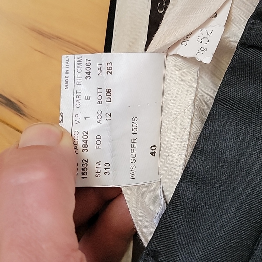 Canali exclusive black Pleatsd Suit Pantz Dress Pants 34w - Picture 8 of 11